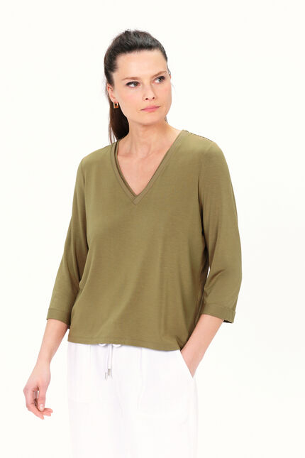 T-shirt tbasic vert femme