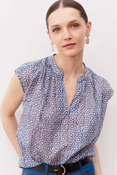 chemisier elio denim baby bleu femme