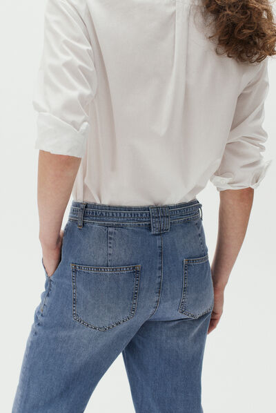 pantalon darwin denim baby bleu femme