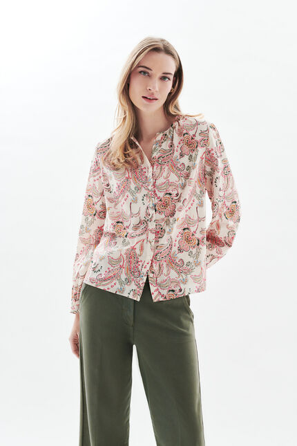 Camisa Colomby marfil mujer