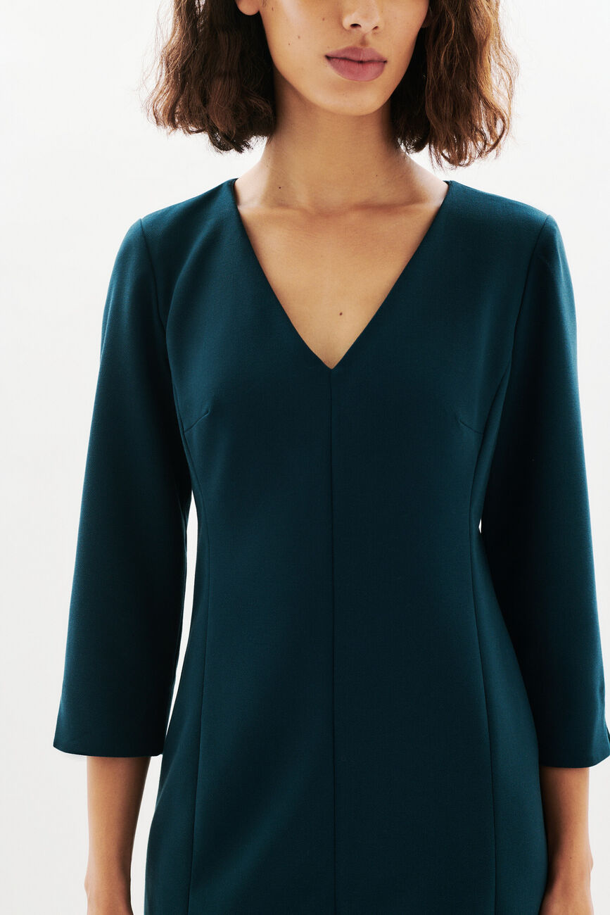 Robe Rdouce bleu canard femme