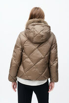 Gavony coat taupe woman