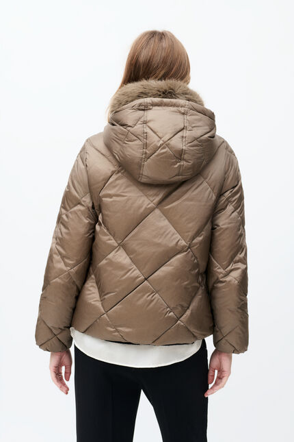 Gavony coat taupe woman