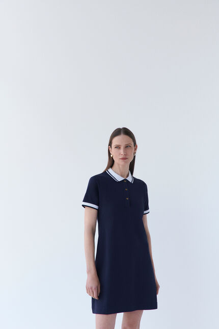 Abito rvictoria blu navy donna