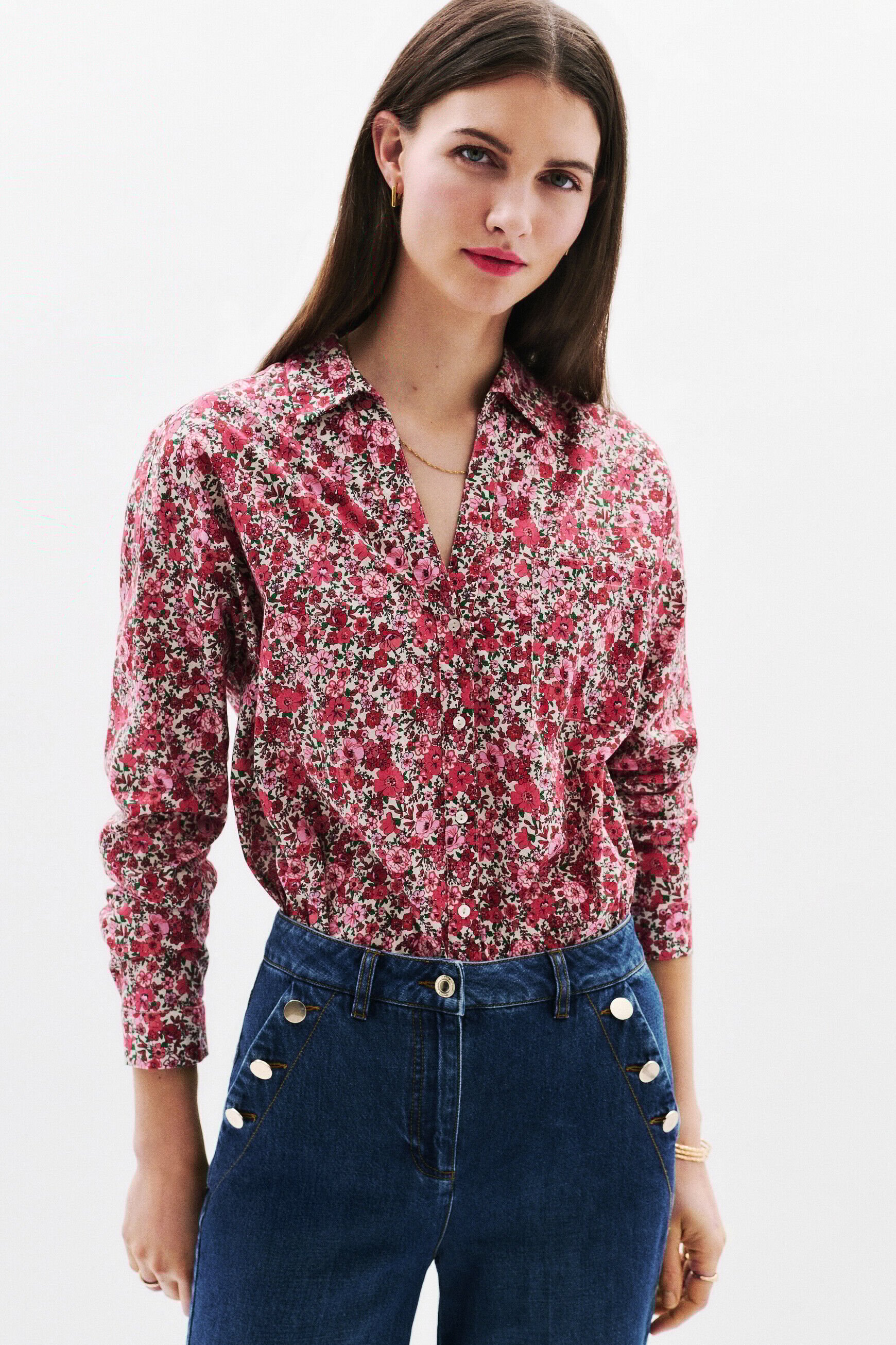 Chemise Florentine1 vieux rose femme