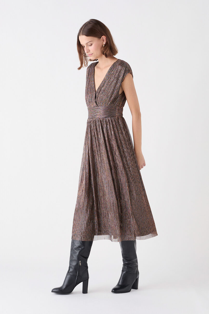 Robe rguesta couleur cuivre femme