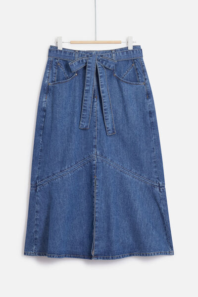 jupe louka denim stone femme