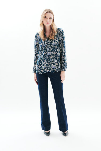 Lovely shirt navy blue woman