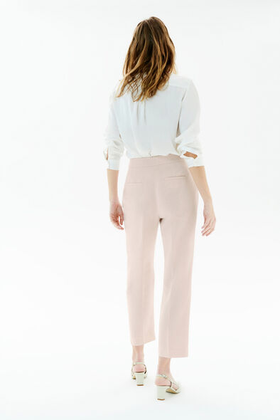 pantalon pencette rose clair femme Pantalon pencette rose clair femme