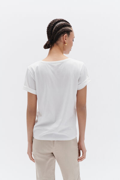 tshirt alina ecru femme