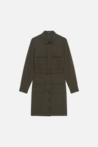 Rlilou dress khaki green woman