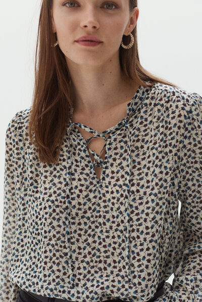 chemisier pacey ivoire femme