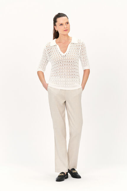 Pull misty ivoire femme