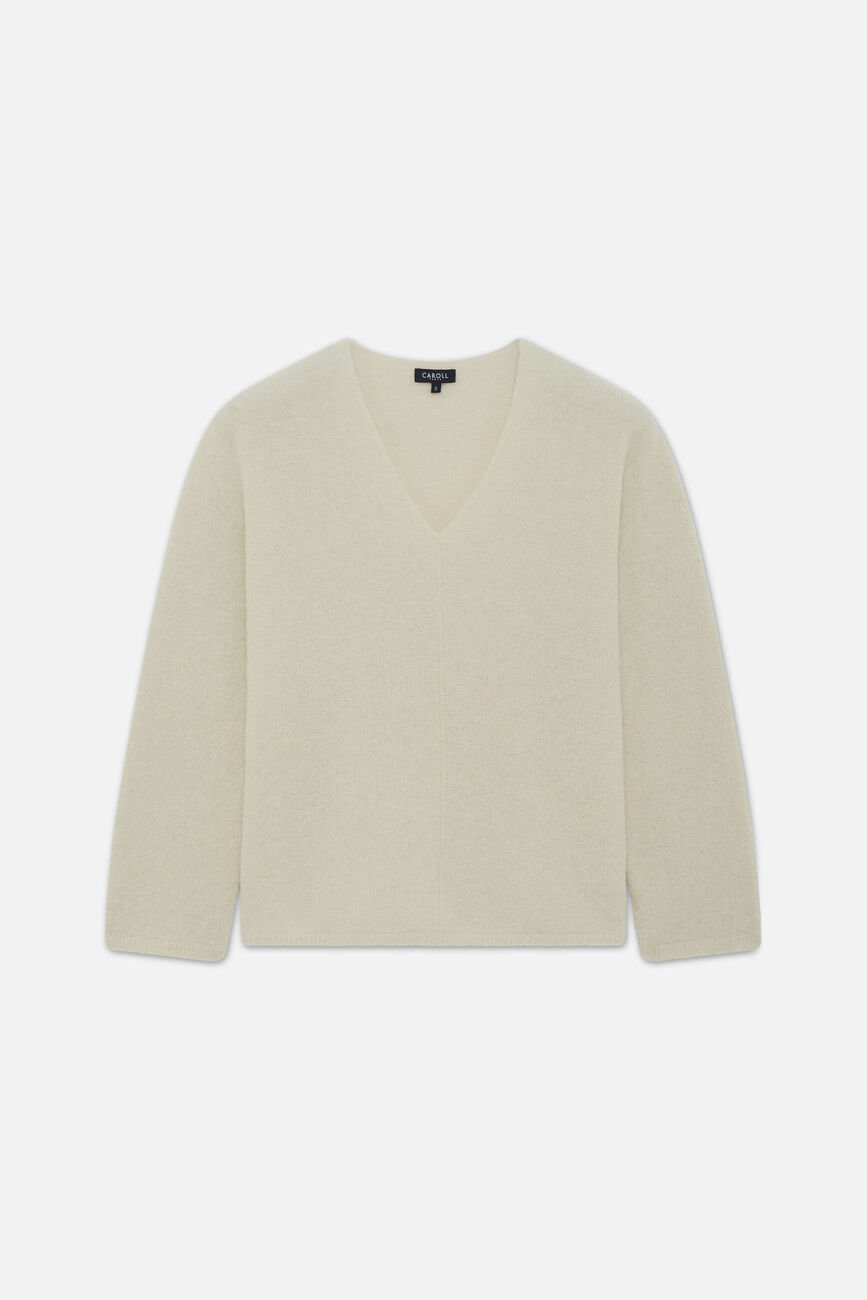 Pull Mterry made in Italy ivoire femme