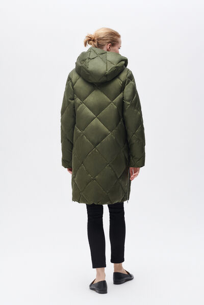 Doudoune gavone vert clair femme