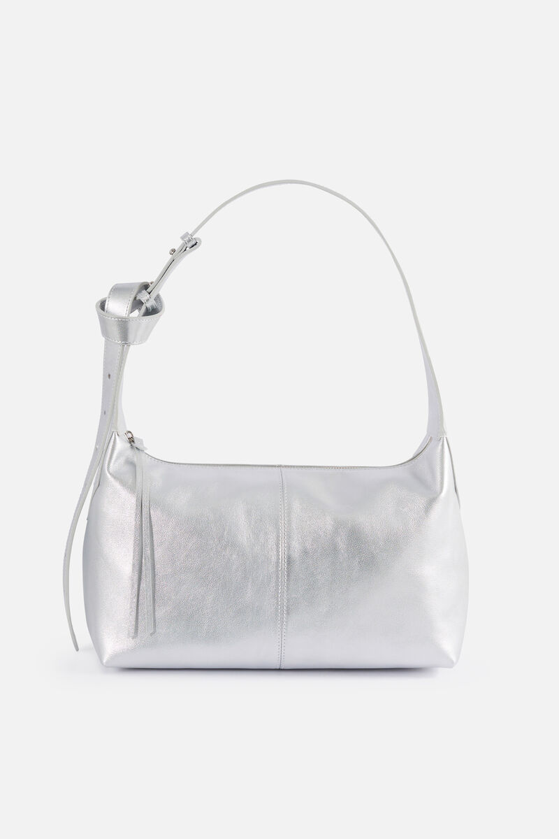 Soane2 en cuir naturel tas zilvergrijs vrouw