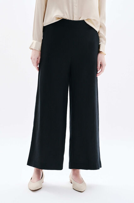 Pantalón Pandi 100% lino negro mujer