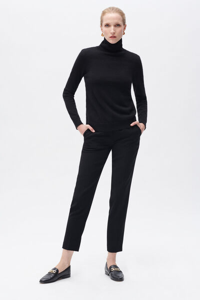 pull dylan b 100% cachemire noir femme