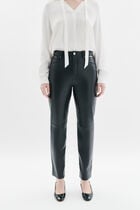 Parmy leather trousers black woman