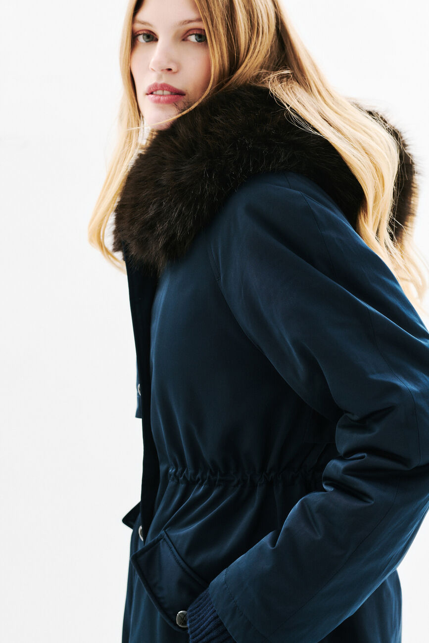 Gtoundrina parka navy blue woman
