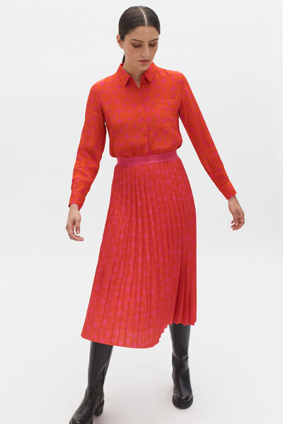 jupe amelia orange femme