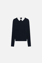 Mpatty sweater navy blue woman