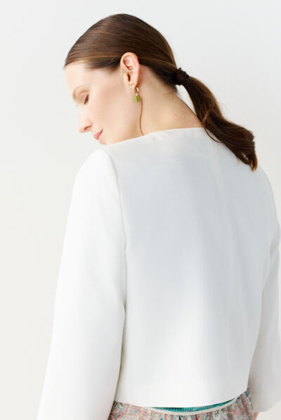 blazer pauline ivoire femme