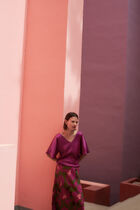 Cselma top light purple woman