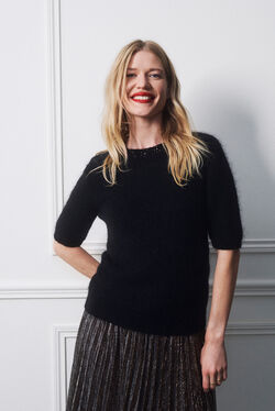 Pull mpauline noir femme