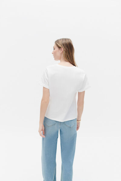 T-shirt tosca blanc femme