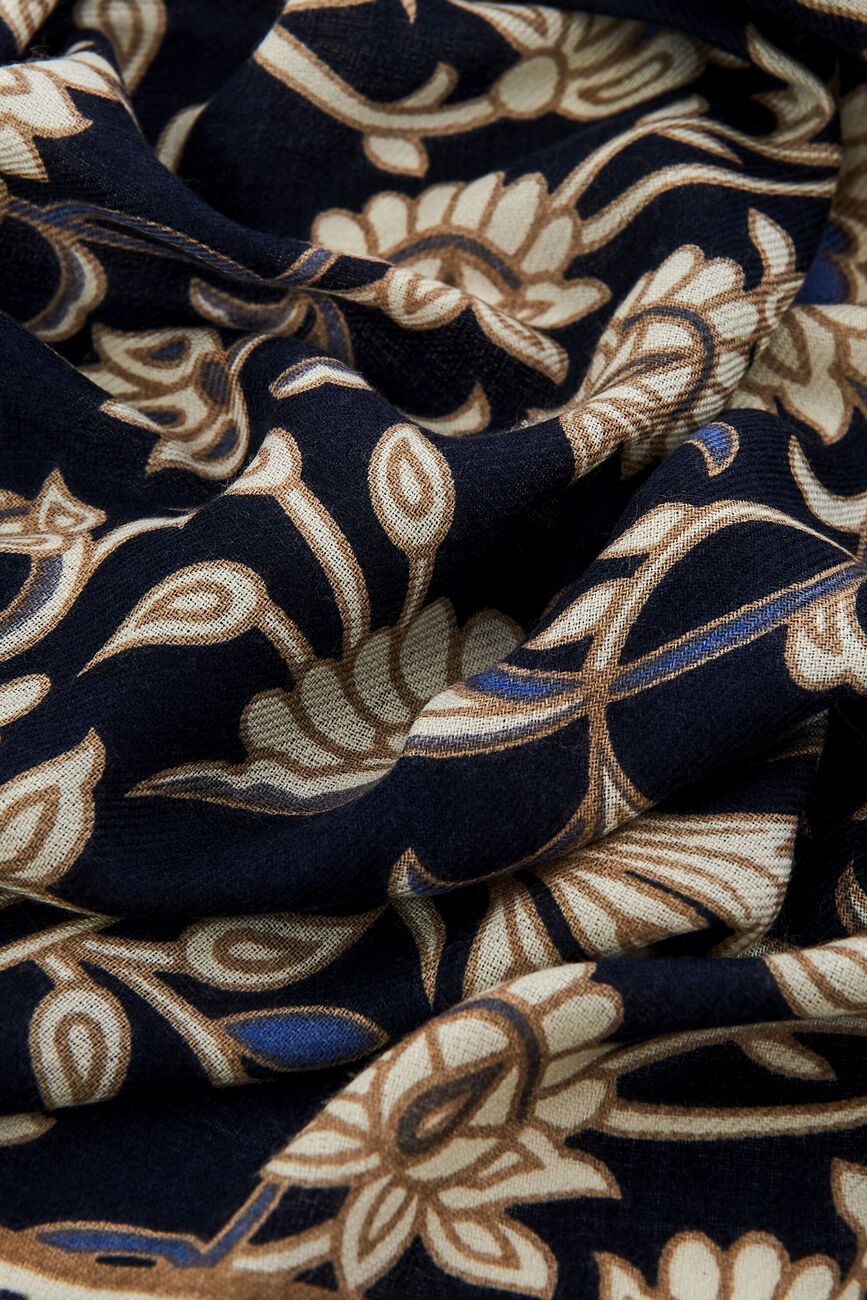 Foulard Lamira 100% lana blu navy donna
