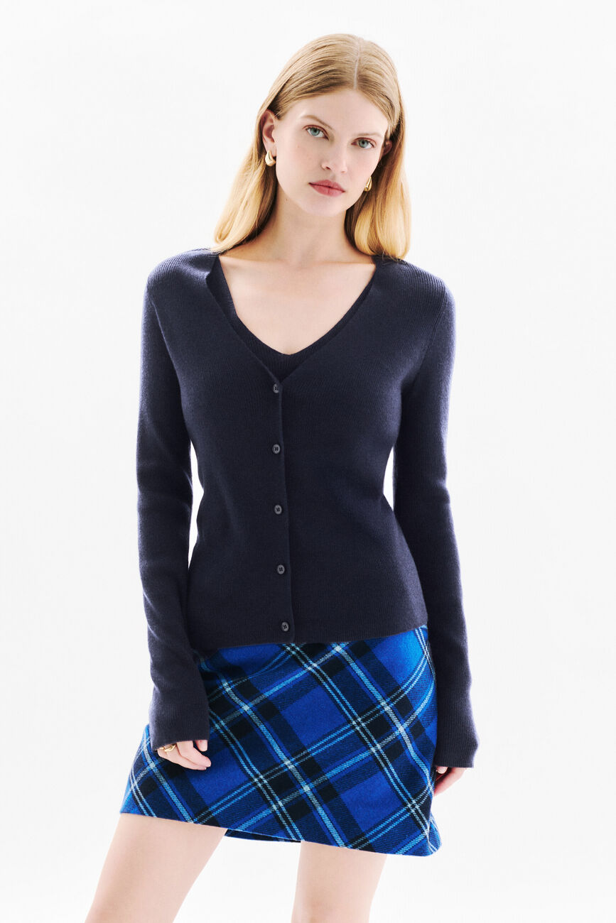 Pull Mwithney bleu marine femme
