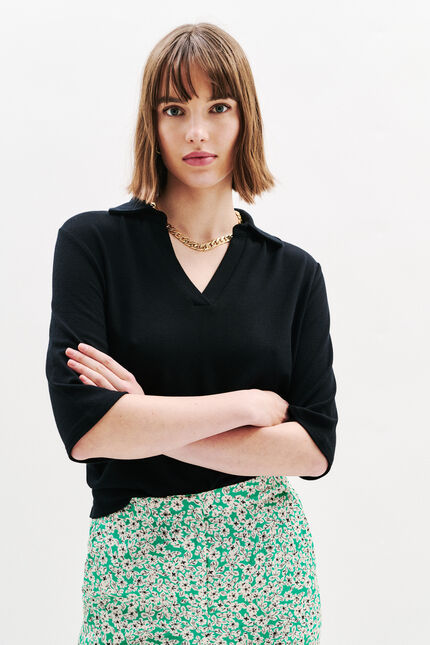 Tee shirt elisa schwarz damen