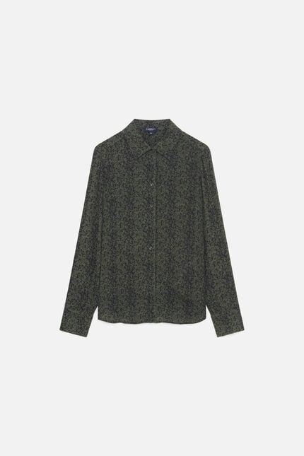 Camicia Cleony verde cachi donna