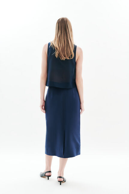 Chemise Cindy bleu marine femme