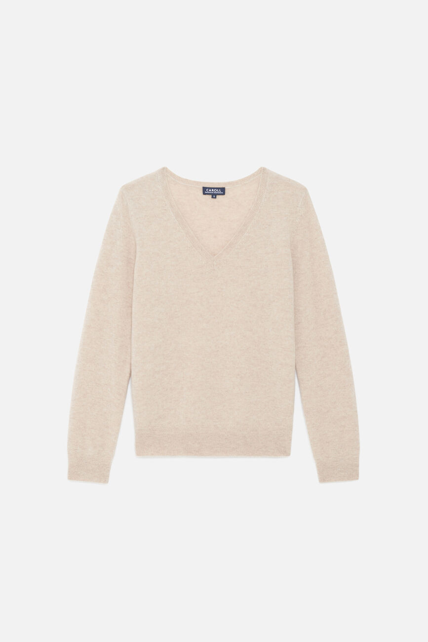 Pull marianne2 100 % cachemire beige femme