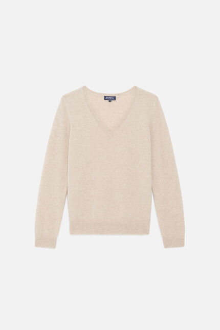 Pull marianne2 100 % cachemire beige femme