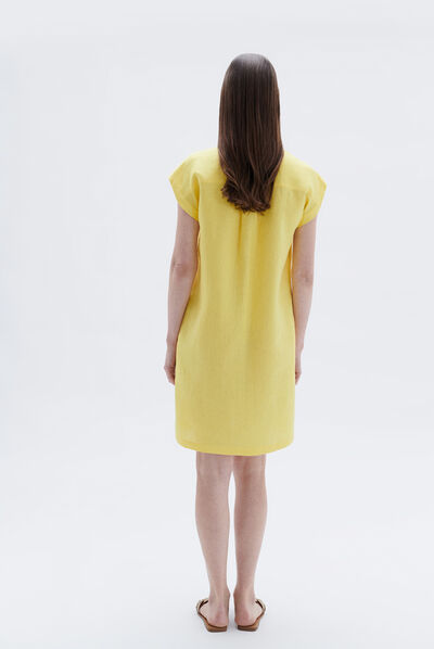 vestido mirabelle amarillo mujer