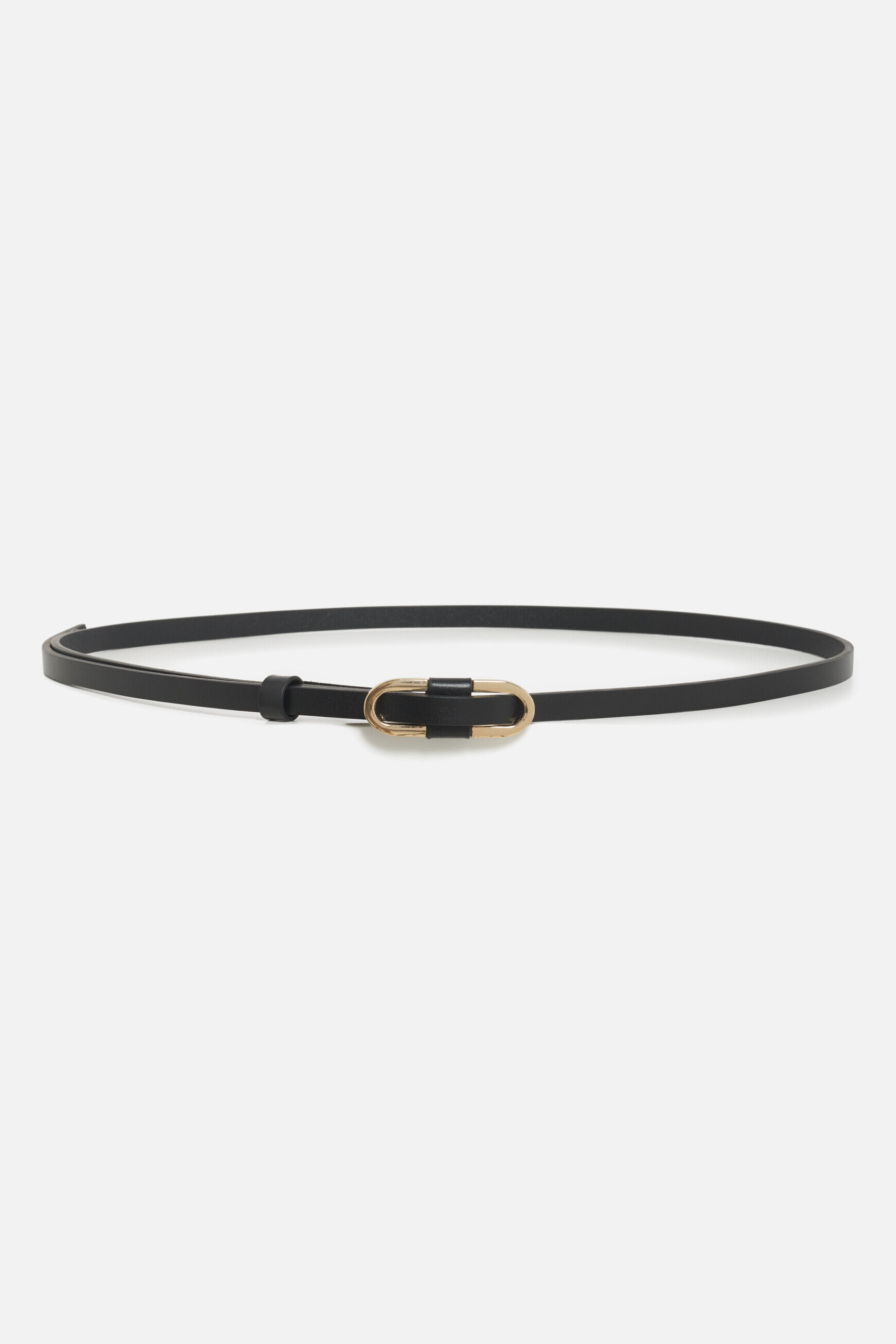 Ceinture fine noir femme
