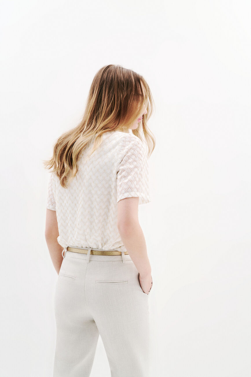 T-shirt Tsuzie ecru femme