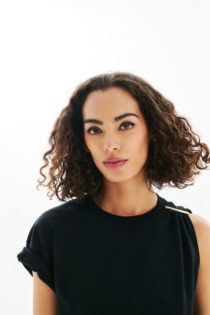 Tlouane T-shirt zwart vrouw