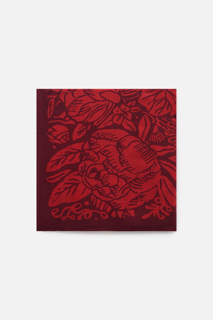lery 100% wool scarf burgundy woman