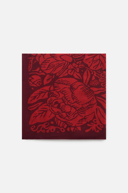 lery 100% wool scarf burgundy woman