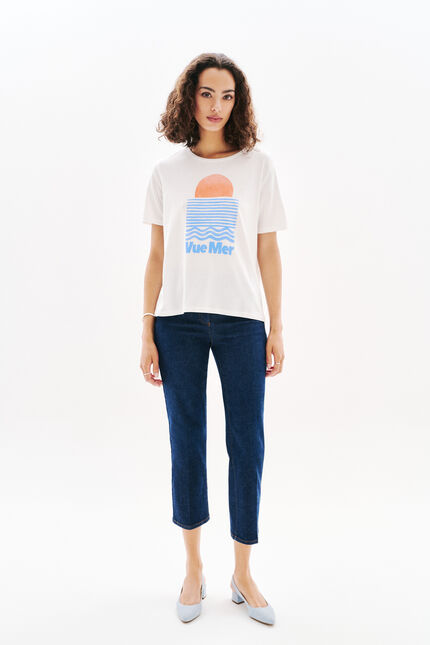T-shirt Tim-Ocean ecru femme