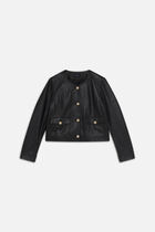 Varmy leather jacket black woman