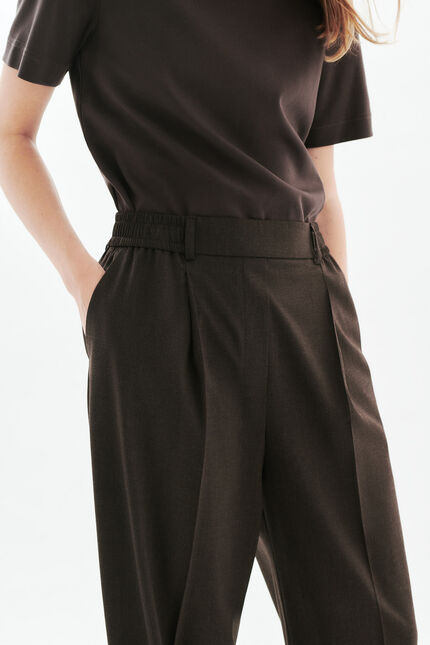 Hochgeschnittene Hose Parapente marron foncé damen