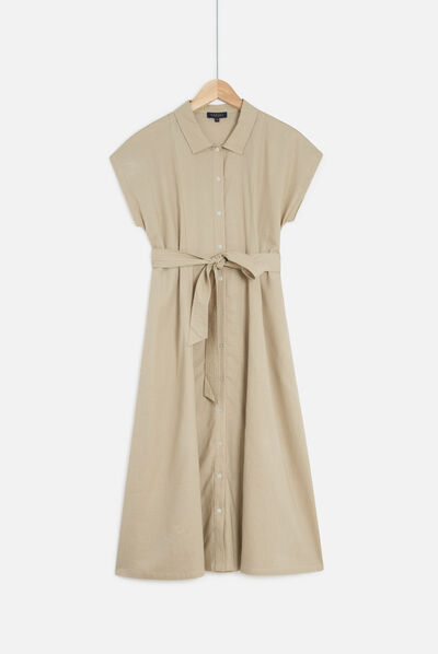 robe melinda taupe femme