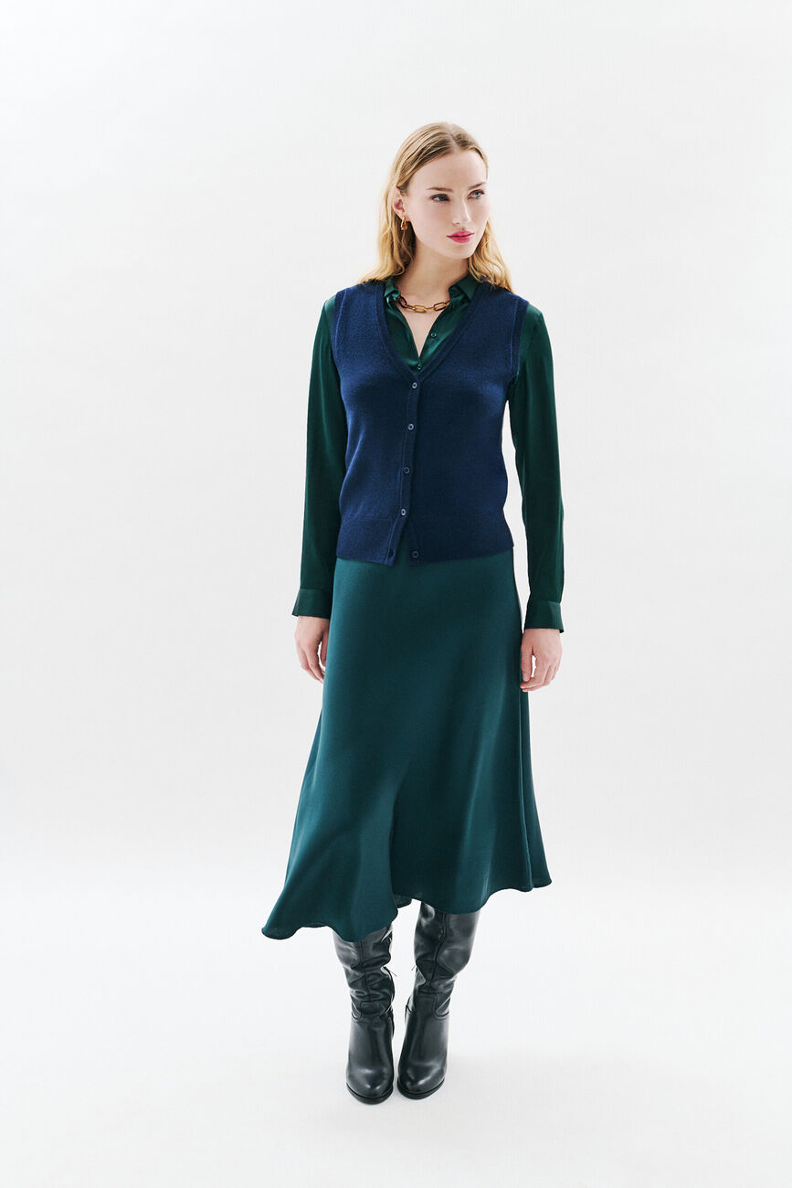 milou cardigan navy blue woman