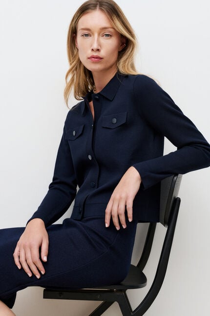 Trui Mflo marineblauw vrouw