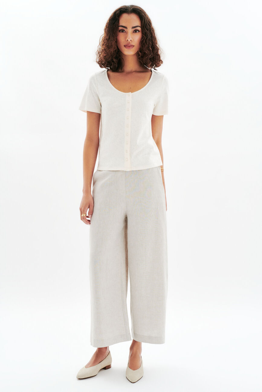 Maglietta Tvalentine ecru donna
